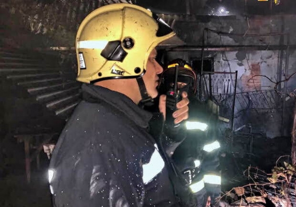 В Крыжановке произошел масштабный пожар: горели два здания