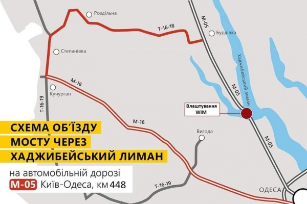 Мост через Хаджибейский лиман закроется до утра