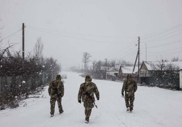 Карта боевых действий в Украине 23 февраля