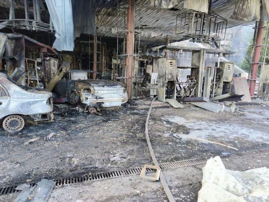 Пожежа на АЗС у Києві: у мережі показали відео моменту вибуху