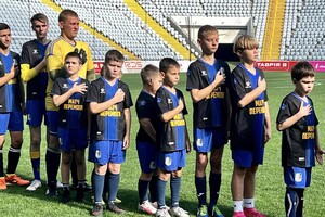 В Одессе дети военных сыграли матч против игроков "Черноморца"