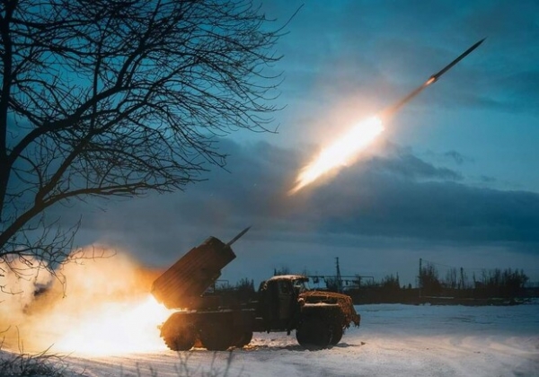 Карта боевых действий в Украине 23 января