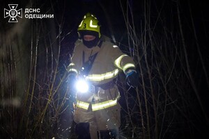 В Одесском районе горел склад: огонь охватил большую площадь